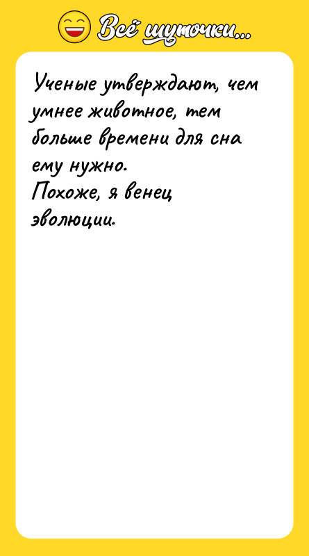 Ученые утверждают, чем умнее животное, тем больше времени для сна
