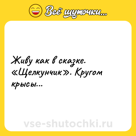 Шутка: Живу как в сказке. «Щелкунчик». Кругом крысы...