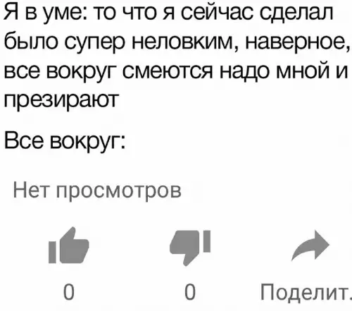 Твой внутренний критик против реальности 🤡 - Я в уме: то что я сейчас сделал было супер
