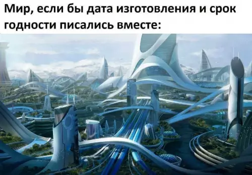 Мир со сроком годности 😱 - Мир, если бы дата изготовления и срок годности писались вместе: