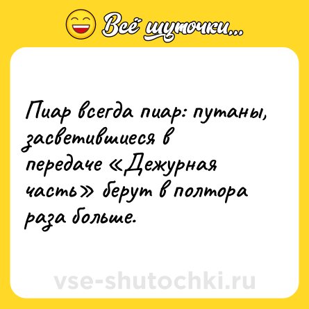 Шутка: Пиар всегда пиар: путаны, засветившиеся в передаче «Дежурная часть» берут в полтора раза больше.