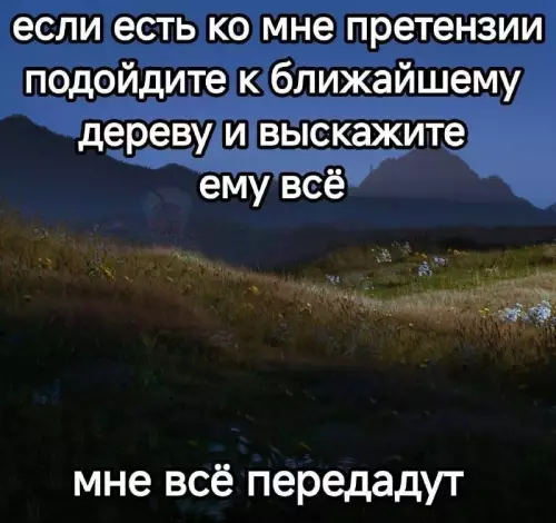 Ожидание без обид - если есть ко мне претензии подходите к ближайшему дереву и