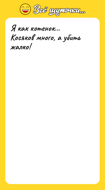 Я как котенок... Косяков много, а убить жалко!