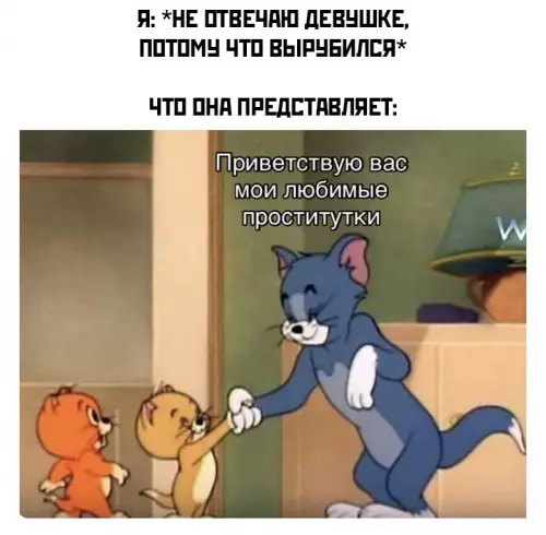 Когда уснул и проснулся в другом мире 😂 - Я: не отвечаю девушке, потому что вырубился Что она представляет: