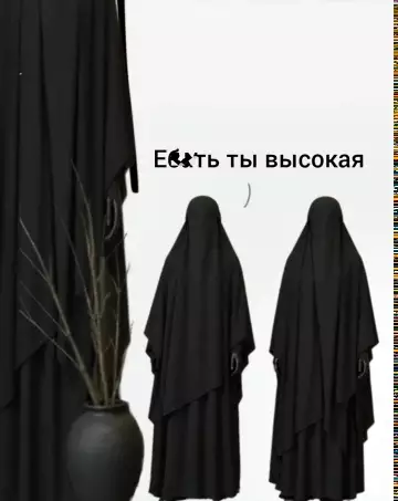 продолжение Девушки в никабах и вазой - Как же я мечтаю так одеваться, прям чтобы полностью было