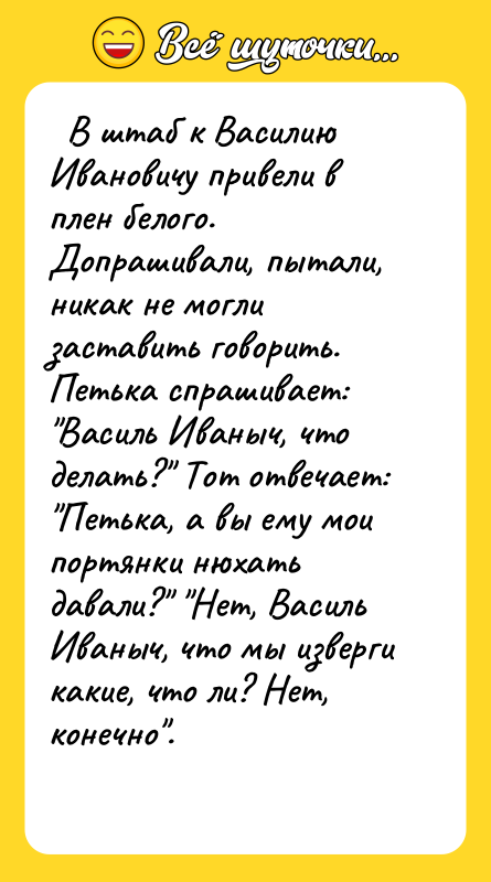   В штаб к Василию Ивановичу привели в плен