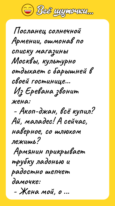  Посланец солнечной Армении, ошмонав по списку магазины Москвы, культурно