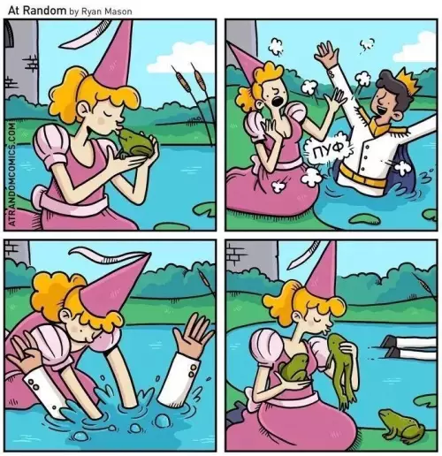 Когда ждала принца, а прилетел подвох 🐸✨ - At Random by Ryan Mason. ПУФ