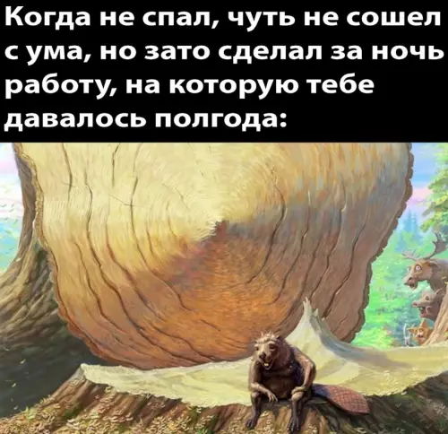 Когда трудоголизм не дремлет