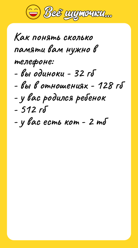 Как понять сколько памяти вам нужно в телефоне: - вы