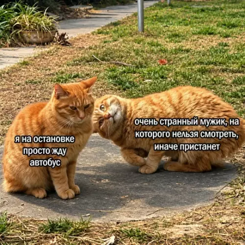 Осторожно, этот мужик может подкатить! 🙀😂 - я на остановке просто жду автобус очень странный мужик, на
