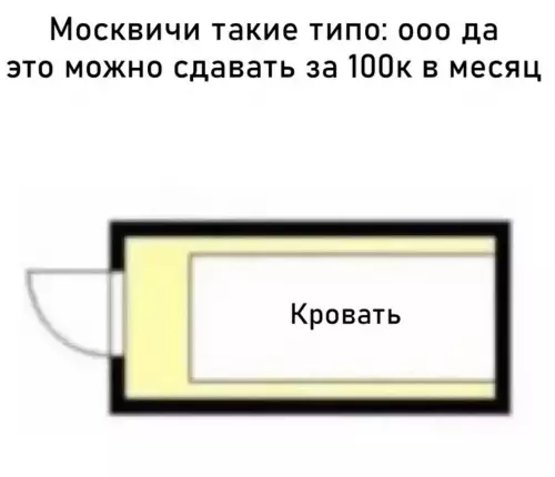Рентабельность кровати в Москве 💸😂 - Москвичи такие типа: ооо да это можно сдавать за 100к