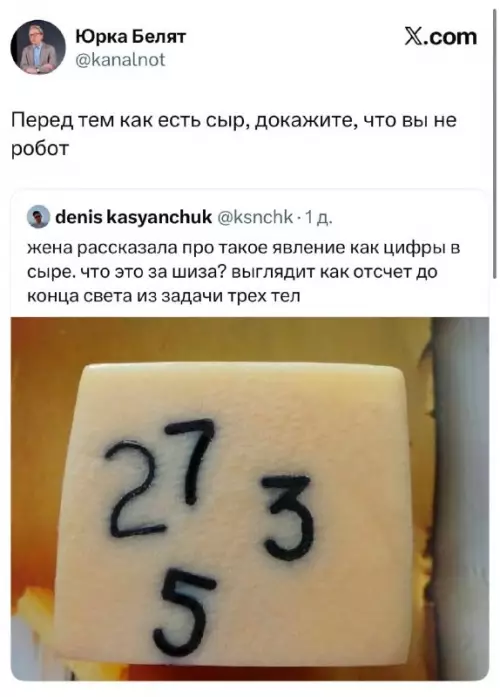 Сыр и загадочные цифры