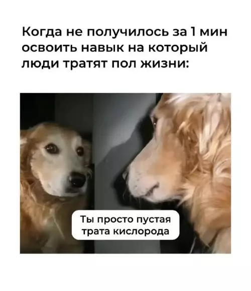 Когда пытался стать гением за минуту 🤡 - Когда не получилось за 1 мин освоить навык на который
