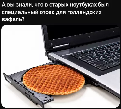 Секретный девайс для завтрака 🧇💻 - А вы знали, что в старых ноутбуках был специальный отсек