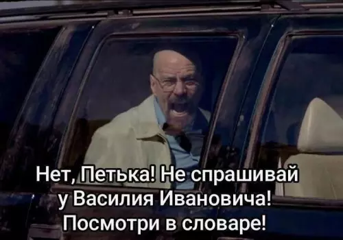 Когда Василий Иванович опять начал нести чушь 🤦‍♂️ - Нет, Петька! Не спрашивай у Василия Ивановича! Посмотри в словаре!
