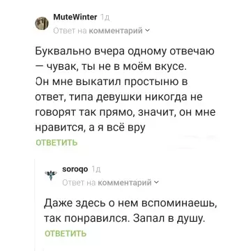 Когда логика вышла из чата 🤡 - Буквально вчера одному отвечаю чувак, ты не в моём вкусе.