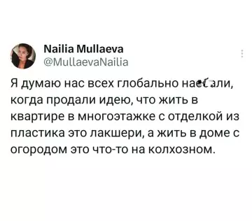 Лакшери в бетоне или уют в огороде? 🤔 - Я думаю нас всех глобально на сали, когда продали идею,