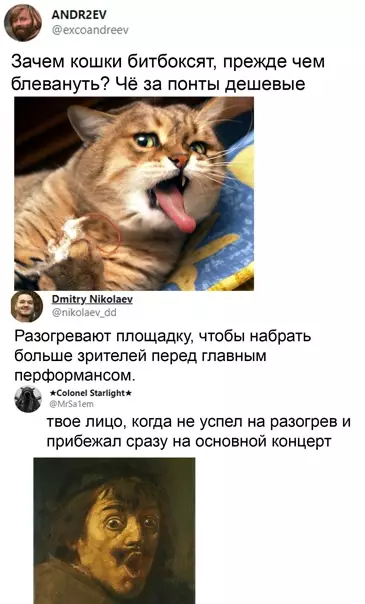 Смешная картинка №559889 Koшaчьe твopчecтвo