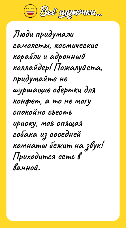 Люди придумали самолеты, космические корабли и адронный коллайдер! Пожалуйста, придумайте