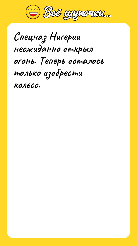 Спецназ Нигерии неожиданно открыл огонь. Теперь осталось только изобрести колесо.