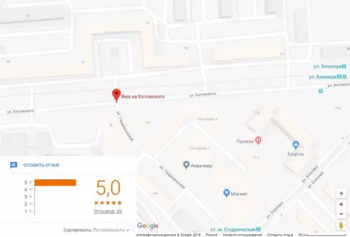 Смешная картинка №268469 На Google Maps Новосибирска, в разделе «Достопримечательности», появилась дорожная яма. 
И на неё уже есть прекрасные отзывы.