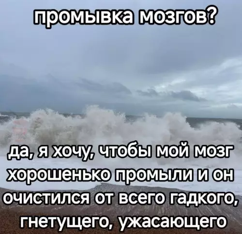 Чистый разум или просто смыло? 🌊 - промывка мозгов? да, я хочу, чтобы мой мозг хорошенько промыли