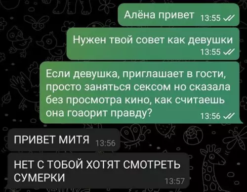 Смешная картинка №700030 Переписка, девушки 