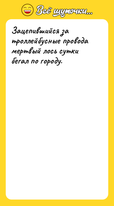 Зацепившийся за троллейбусные провода мертвый лось сутки бегал по городу.
