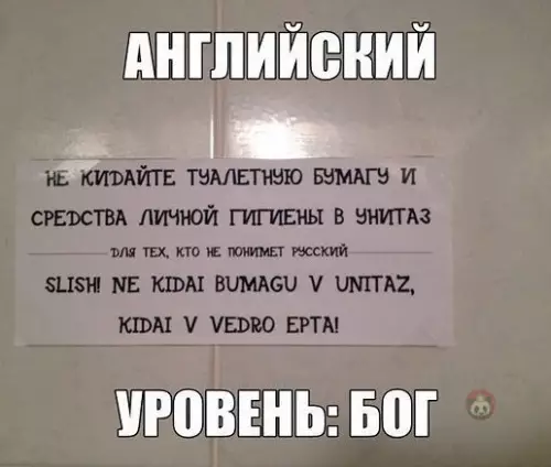 Смешная картинка №542687 Коротко о моем уровне английского: