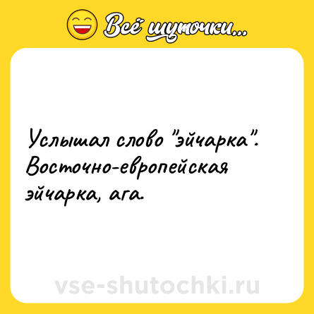 Шутка: Услышал слово 