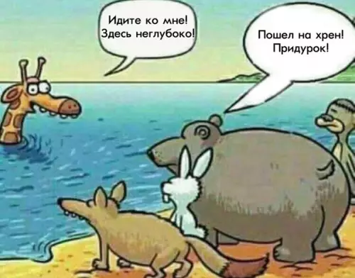 Смешная картинка №317497 Жираф-пранкер