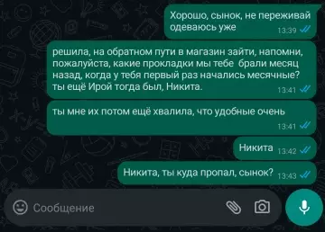 продолжение Смешной разговор в чате