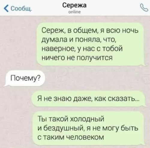 Смешная картинка №400387 Пoнять и пpoстить. переписка