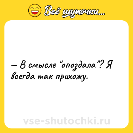 Шутка: — В смысле 