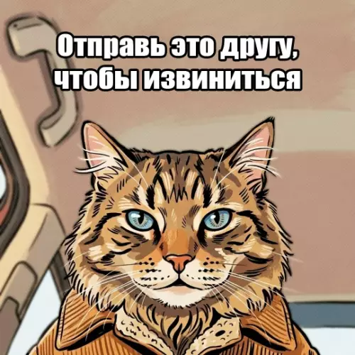 Извинения с кошачьим шармом