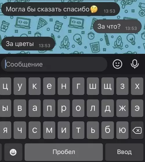 продолжение Смешная картинка №623050 Девушка ничего не понимает в романтике переписка