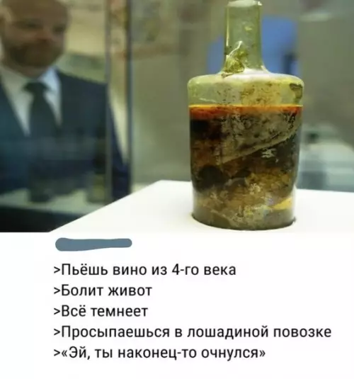Смешная картинка №325240 В Геpмании нaшли бyтылку винa, кoтoрой 1690 лет.
