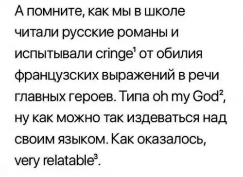 Когда сам стал тем самым персонажем 🤡 - А помните, как мы в школе читали русские романы и
