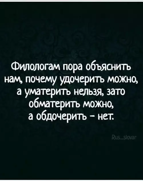 Почему филологам стоит объяснить - Филологам пора объяснить нам, почему удочерить можно, а ма терить