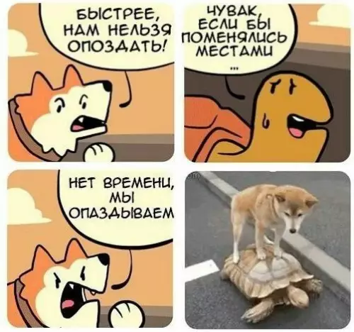 Смешная картинка №216814 Опаздываем!