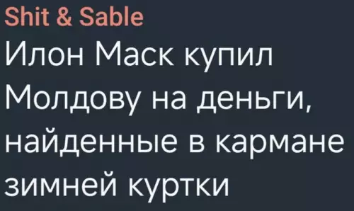 Маск скупил Молдову за мелочь! 😂🚀 - Shit Sable Илон Маск купил Молдову на деньги, найденные в