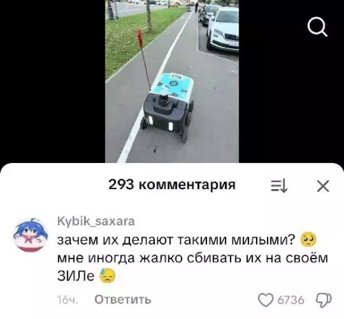 Милота против ЗИЛа: эпик фейл 🤖🚛 - зачем их делают такими милыми? мне иногда жалко сбивать их