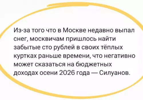 Снег выпал — бюджет пошатнулся ❄️💸 - Из-за того что в Москве недавно выпал снег, москвичам пришлось