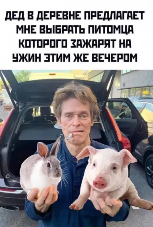 Выбор на ужин от деда 🐰🐷 - ДЕД В ДЕРЕВНЕ ПРЕДЛАГАЕТ МНЕ ВЫБРАТЬ ПИТОМЦА КОТОРОГО ЗАЖАРЯТ НА