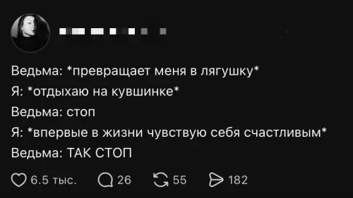 Когда проклятие сработало слишком хорошо 🐸✨ - Ведьма: превращает меня в лягушку Я: отдыхаю на кувшинке Ведьма: