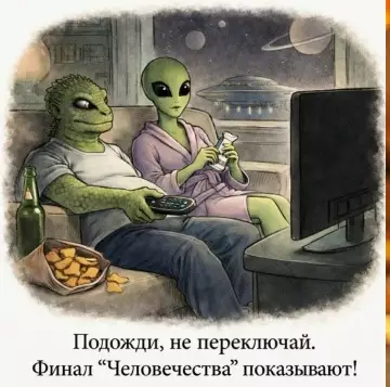Шоу Человечество: финал сезона! 👽📺 - Подожди, не переключай. Финал Человечества показывают!