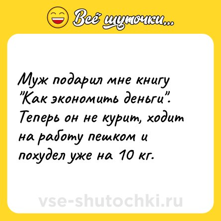 Шутка: Муж подарил мне книгу 