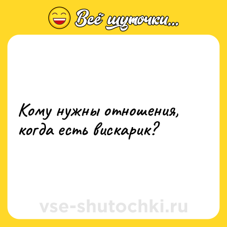 Шутка: Кому нужны отношения, когда есть вискарик?