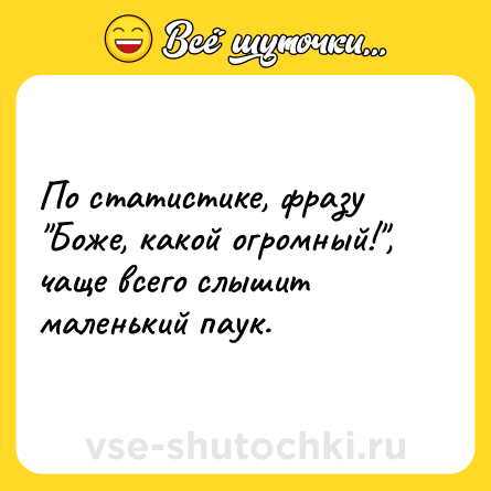 Шутка: По статистике, фразу 